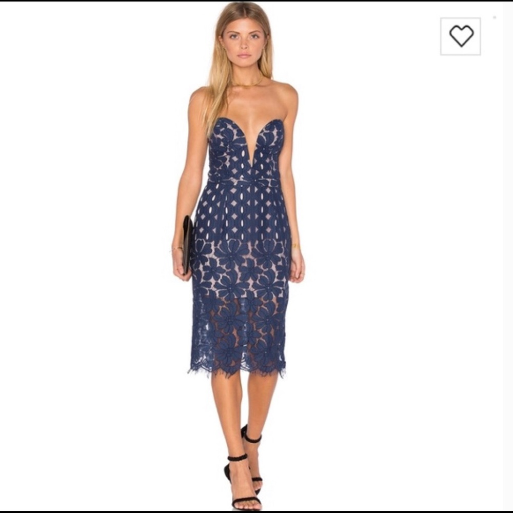 Stylestalker Cassia Strapless Nightfall Dress